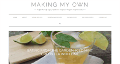 Desktop Screenshot of makingmyown.com